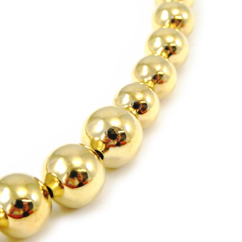 Les Trésors De Lily [H0393] - Collier Plaqué Or 'Billes' 45 cm 6-10 mm