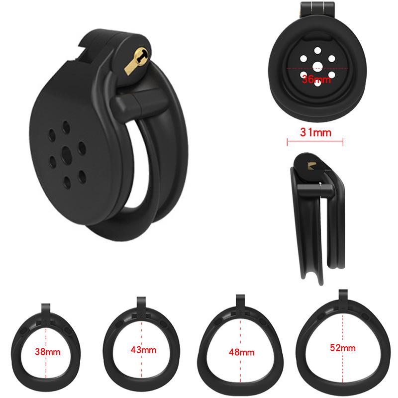Cobra Escape-Proof Male Chastity Cage Lock for Cross-Dressers