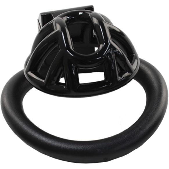 FREDORCH 2022 Super Small Penis Ring Sissy Chastity Cage,Locked in Male Chastity Device with 4 Base Ring (L-Large, Black)