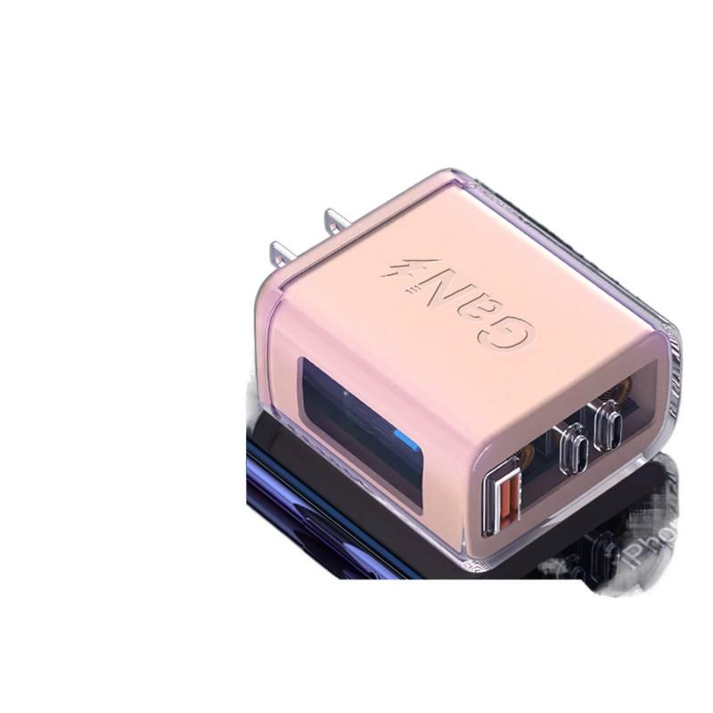 240W Gallium Nitride Fast Charger, Multi-Port, Transparent Design, Efficient Heat Dissipation, Compatible with Apple & Android Devices