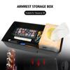 For Xpeng G9 Car Armrest Storage Box Center Console Organizer Container Coin Tray Glasses Storage ABS Rubber Pad Accessories