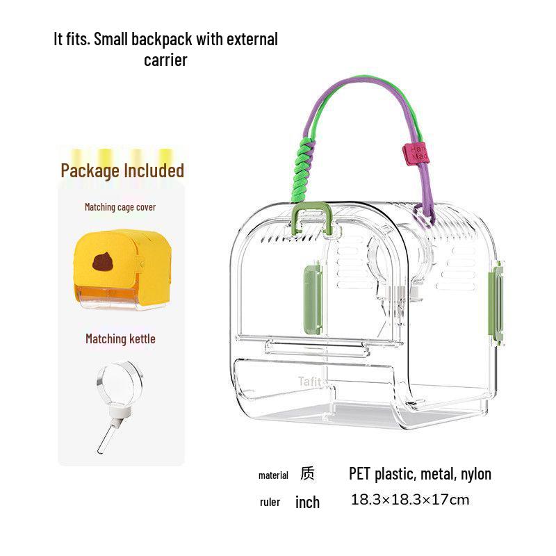 

Прозрачная портативная сумка для выгула хомяка и сахарного поссума
