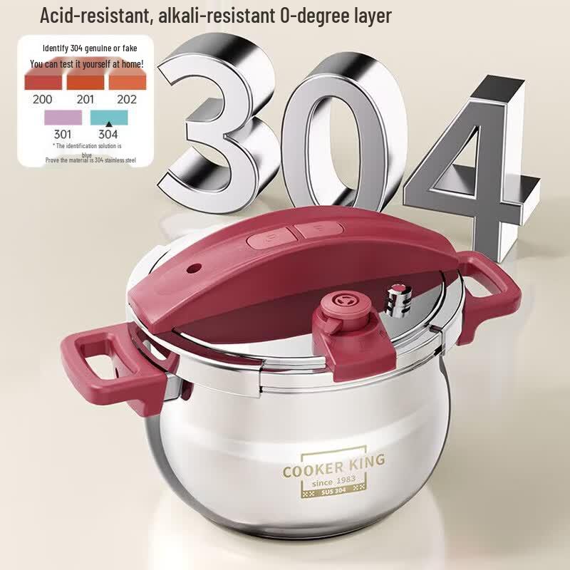 COOKER KING 304 Stainless Steel Adjustable Pressure Cooker