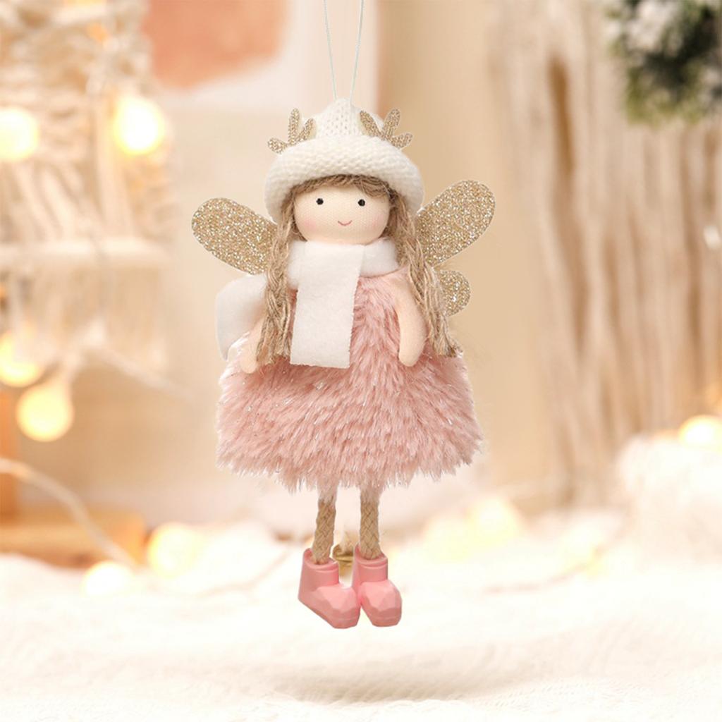 Christmas Pendant Door Hanging Christmas Tree Decoration Pendant  Cute Girl Doll
