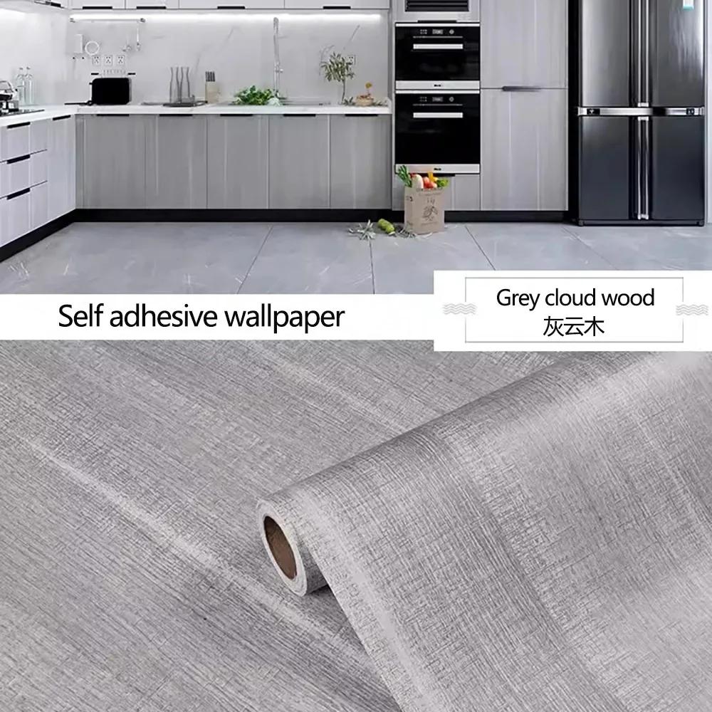 Waterproof Wood Grain Wallpaper Tables Wardrobes Cabinets Furniture Renovation decoration Self Adhesive Wallpaper
