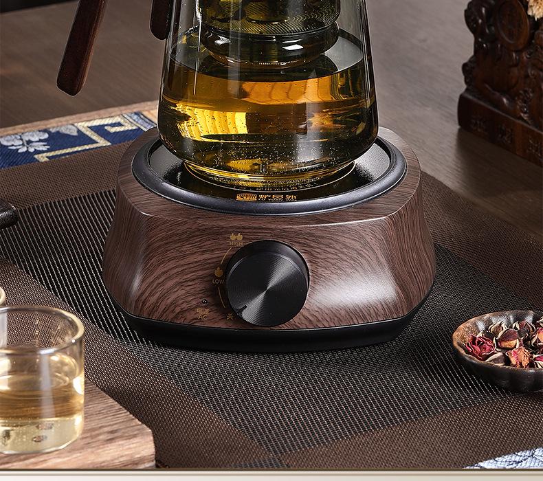 Electric Ceramic Glass Teapot Stove - Compact Heating Tea Set