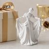 Soft Lines Ballerina Art 3D Printed Dancer Figurine, Elegant Dance Girl Statue with Flowing Dress, Aesthetic PLA Home Decor Sculpture for Decor,