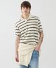 Windeo Ribbed Stripe Short Polo - Natural Ivory