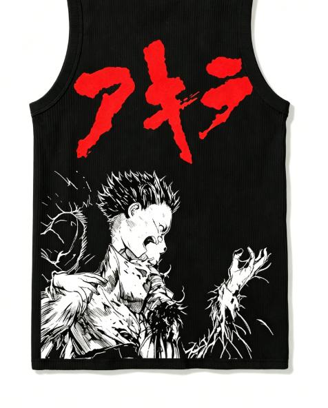 Akira Ribbed Tank Streetwear Anime Lover New Model personality Clothes Year round clothing Unisex high quality soft hot product L