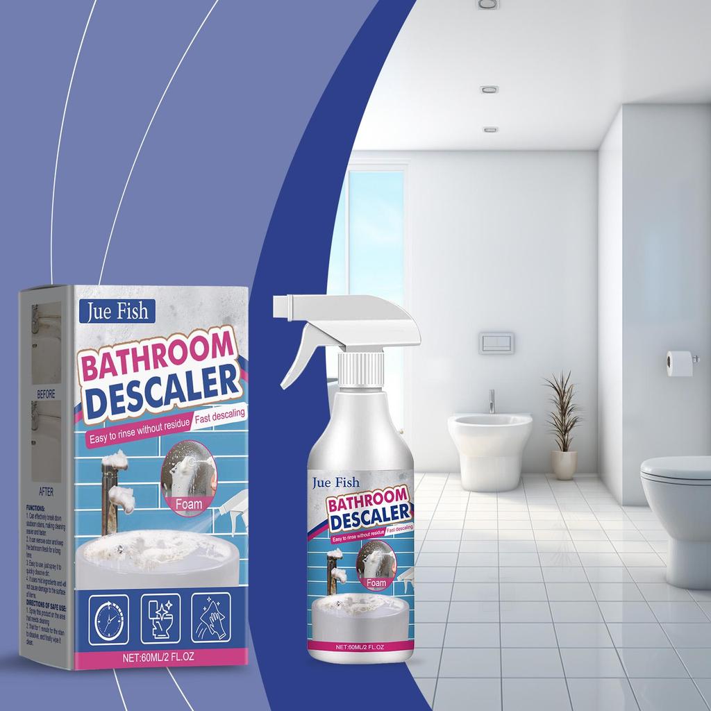 Bathroom Sink Stainless Steel Cleaner Shower Glass Limescale Stain Remover Cleaner Bathtubs