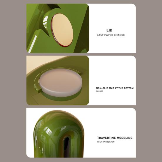 Magnetic Tissue Box Holder Tissue Dispenser Cover with Spring Support Magnetic Closure Tissue Box Cover