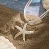 Boho Multilayer White Rope Chain With Large Starfish Star Pendant Necklace for Women Summer Kpop Choker Y2K Jewelry Accessories