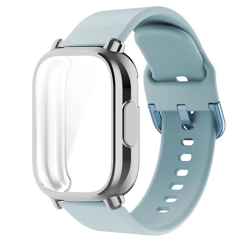 Protector Case+Silicone Strap For Xiaomi Redmi Watch 5 active/5 Lite Full Cover Screen TPU Soft Shell and Breathable Sport Bands