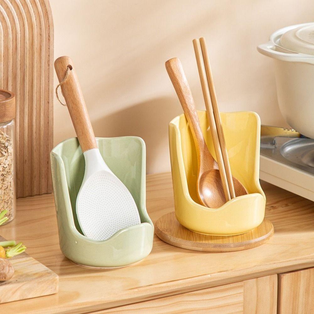 Heat-Resistant Soup Spoon Rack Minimalist Pot Lid Storage Rack Kitchen Storage Rack Desktop