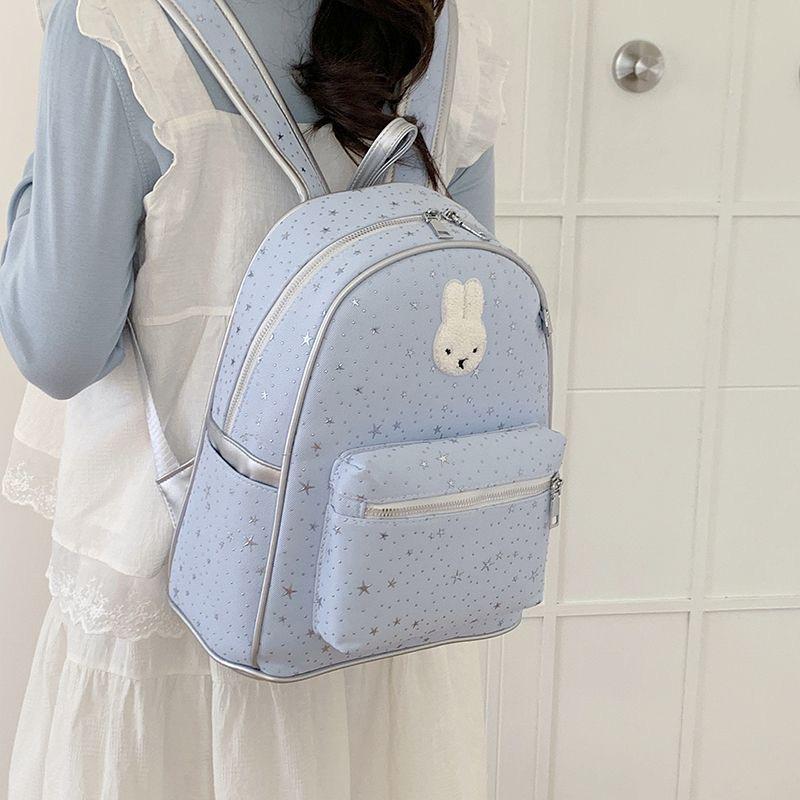 Schoolbag Korean version of small fresh gypsy rabbit backpack female niche design cartoon cute casual versatile student schoolbag