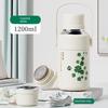 Vanow Lily of the Valley Large-Capacity Thermos Cup for Men and Women, High-Looking 316 Stainless Steel Water Bottle, Outdoor Portable Water Cup