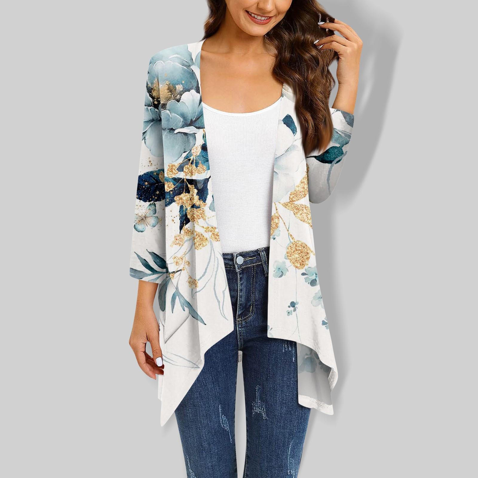 

Жіночий кардиган з нестандартним рукавом три чверті з градієнтним принтом і піджаком з кишенею M жовтий