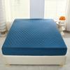 Quilted Waterproof Bed Sheet Solid Color Non-slip Blue Mattress Protector