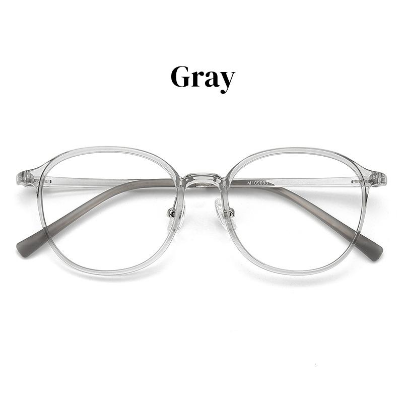 

New Degrees Can Be Assigned Myopia Eyeglass TR90 Retro Round Frame Anti Blue Light Photochromic Prescription Hyperopia Glasses Single Version&1.56&Anti Blue Ray серый