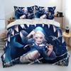Cute Gawr Gura Hololive Anime Shark Comforter Bedding Set,Duvet Cover Bed Set Quilt Cover Pillowcase,king Queen Size Bedding New