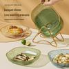 Free Shipping: Elegant Fruit & Snack Display Plate - Sunflower Seed Candy Dish for Living Room Coffee Table
