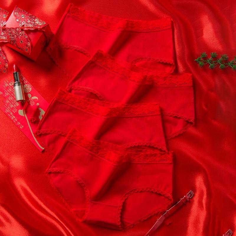 

Женские трусики, хлопковые красные трусы на удачу, удобные трусы, женское нижнее белье, трусы для девочек XL