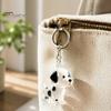 Memory Keepsake for Pet Fur Hair Keychain, Portable Transparent Memorial Pendant, Puppy Shaped Storage Pendant DIY Meaningful Lovers Decorative Charm