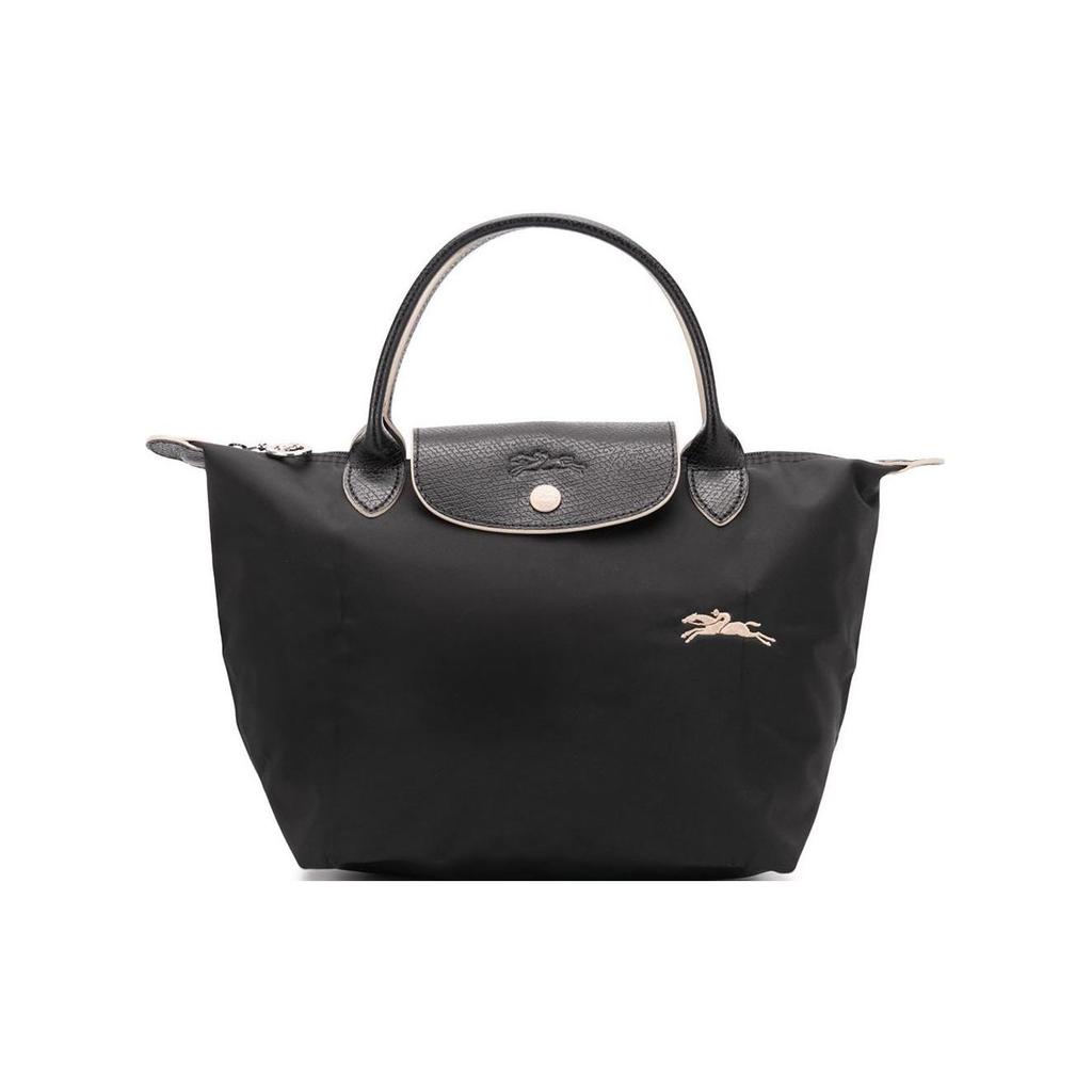 Longchamp Le Pliage Club 23 Short Handle Large Capacity Nylon Canvas Shopping Bag Dumpling Bag Tote Bag Small Women Tote Bags Black 1621619001