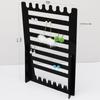 Black Earrings Organizer 7-Layered Ear Stud Necklace Holder Jewelry Display Stands Hanging Jewelry Rack for Necklaces