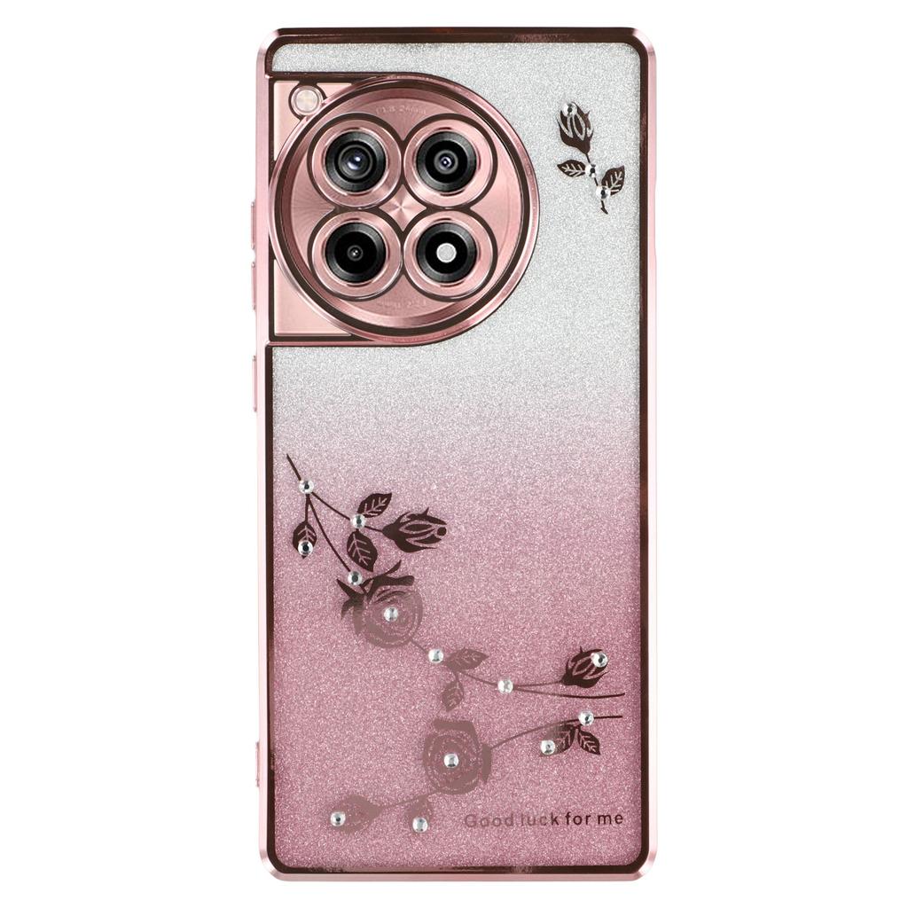 KADEM Για OnePlus Ace 3 5G/12R 5G Θήκη Κινητού Τηλεφώνου Μοτίβο Λουλουδιών Δαχτυλίδι Στήριξης TPU Κάλυμμα