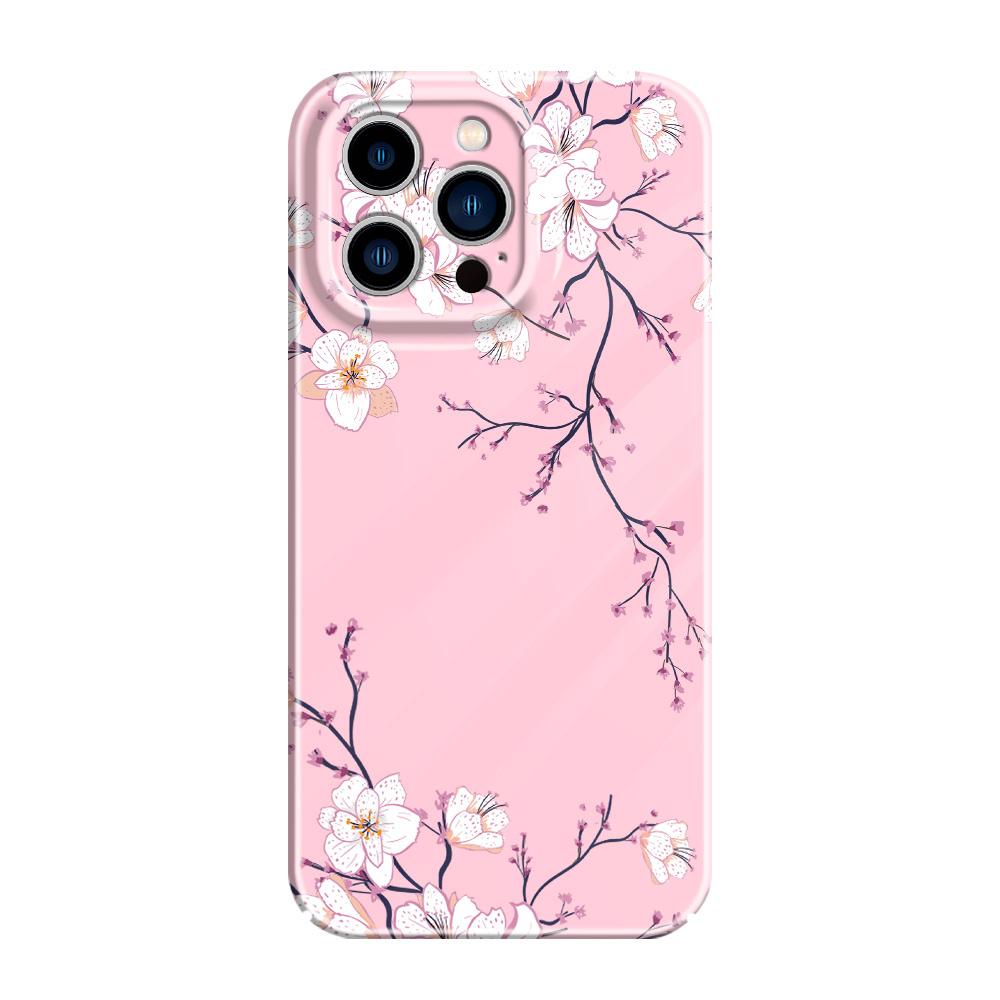 Fallen Plum Blossoms Phone Case For iPhone 13 12 11 7 8 6 6S Plus Pro Max Mini X XS XR SE 2020 2022 Film Hard Cover