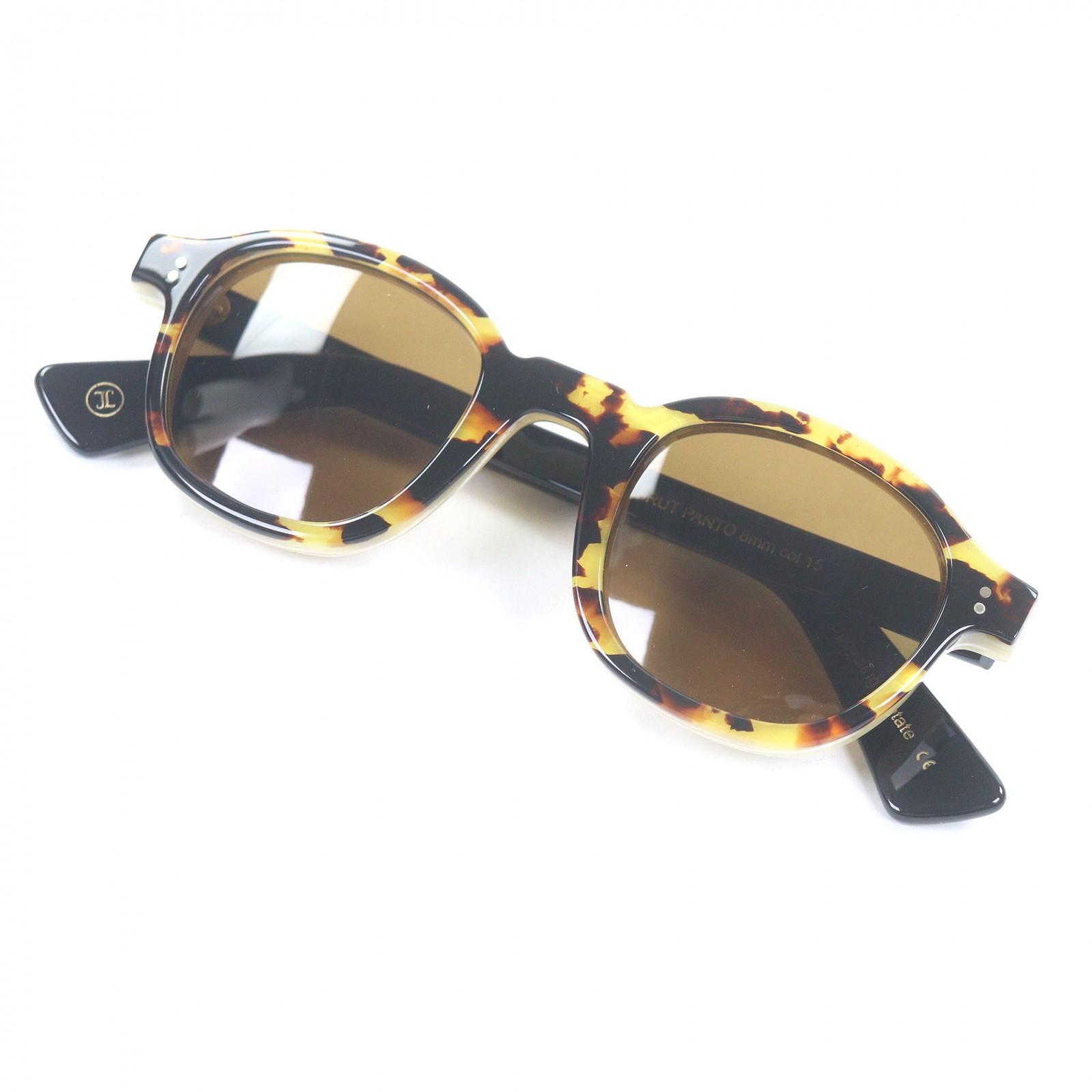 

Excellent Lesca Lunetier sunglasses BRUT PANTO LIMITED EDTION Deadstock fabric Used