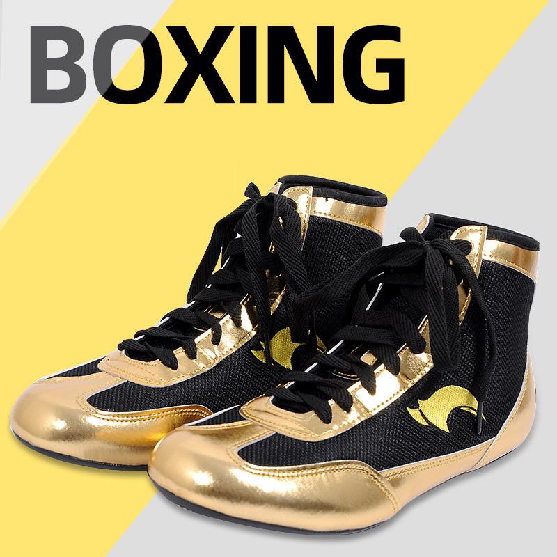  Mid Cut Men Kid Boxing Boots Wrestling Shoes Gear Combat Sneakers Sambovki Training and Competitions Sambo Shoes