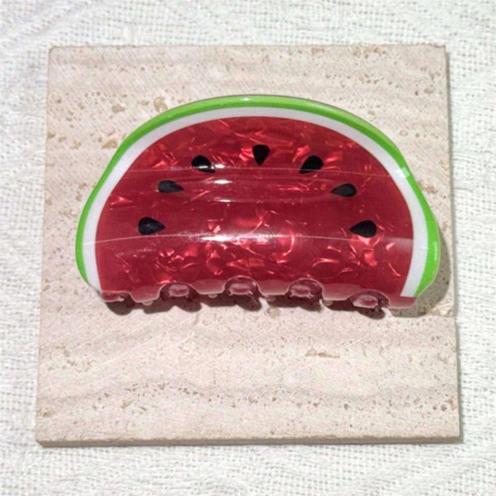 1PC Fruit Based Acrylic Clip Creative Hair Accessory Hair Clip At The Back Of The Head Shark Clip