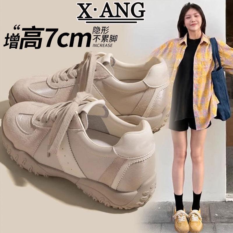 Inner height increase cm leather children spring and summer new soft sole not tired feet casual shoes