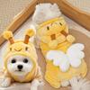 Velvet Flannel Four-Legged Clothing Pet Dog Cat Autumn Winter Warm Clothing Supplies Cartoon Bee Teddy Bear