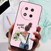 Custodia per Honor Magic7 Lite 5G Cool Black Silicone Morbido TPU Cover Posteriore Protettiva per Honor Magic 7 Lite 7Lite