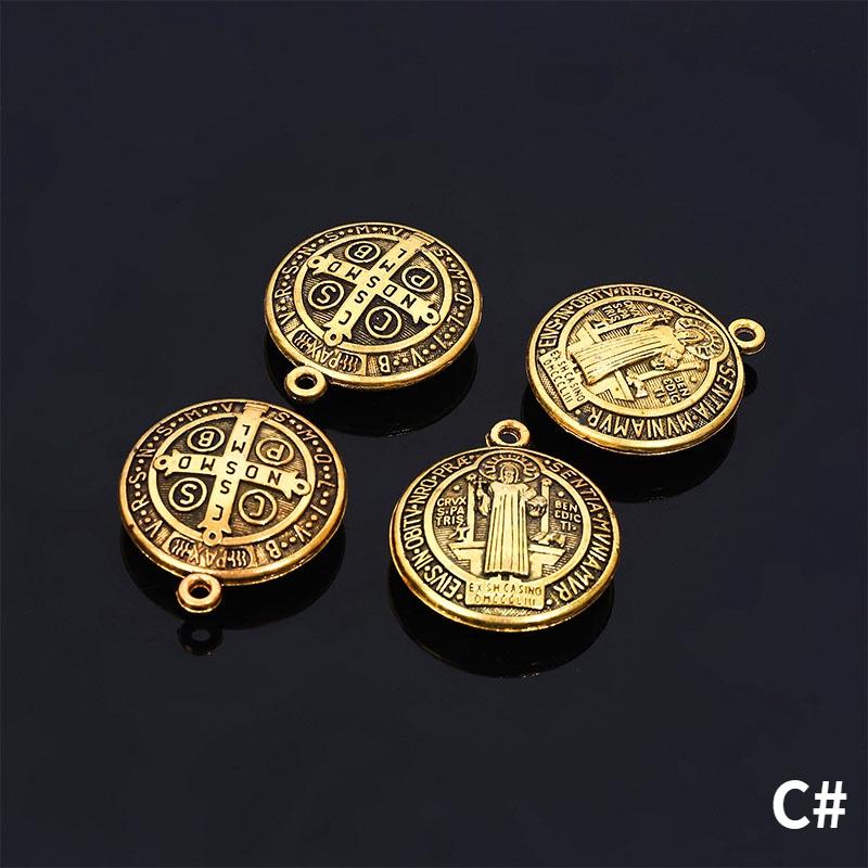 1pcs St Benedict Cross Amulet St Benedict Medal Holder Pendant Jewelry Religion 35mm