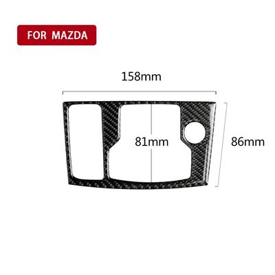 Mazda Axela Atenza 2017-2018 Aksesuarları Karbon Fiber Araba İç Mekan Merkezi Kontrol Vites Paneli Kapağı Trim Sticker için uygundur
