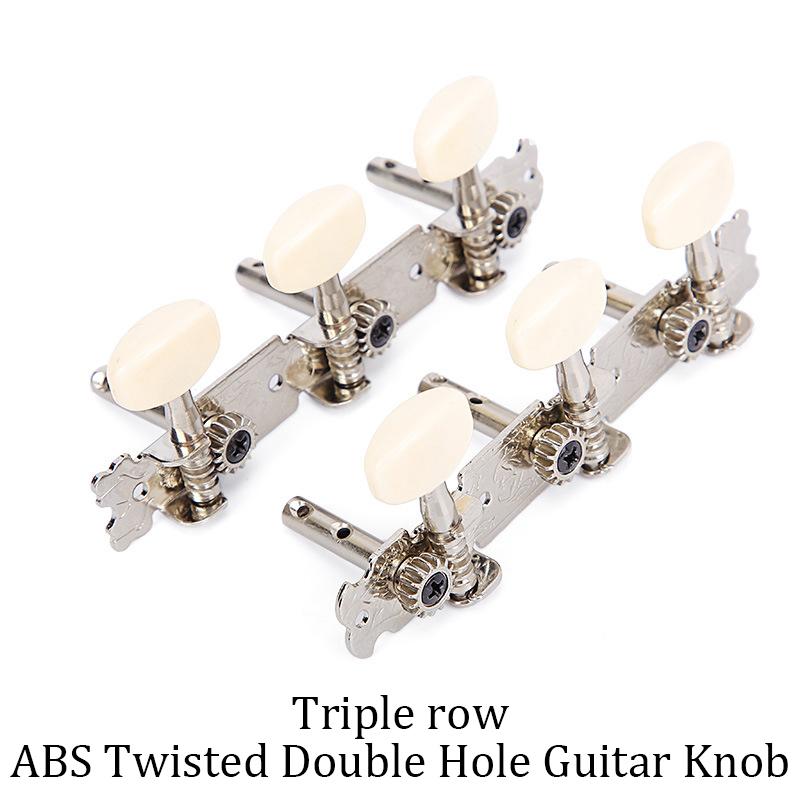 

6 Pieces Guitar String Buckle Accessories Triple Tuner Guitar String Tuning Nails Replacement Parts for Guitar