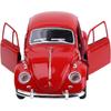 1/36 Scale Diecast Metal Pull Back Action Drives Car Forward Car Model Toy for Gift/Kids (RED)