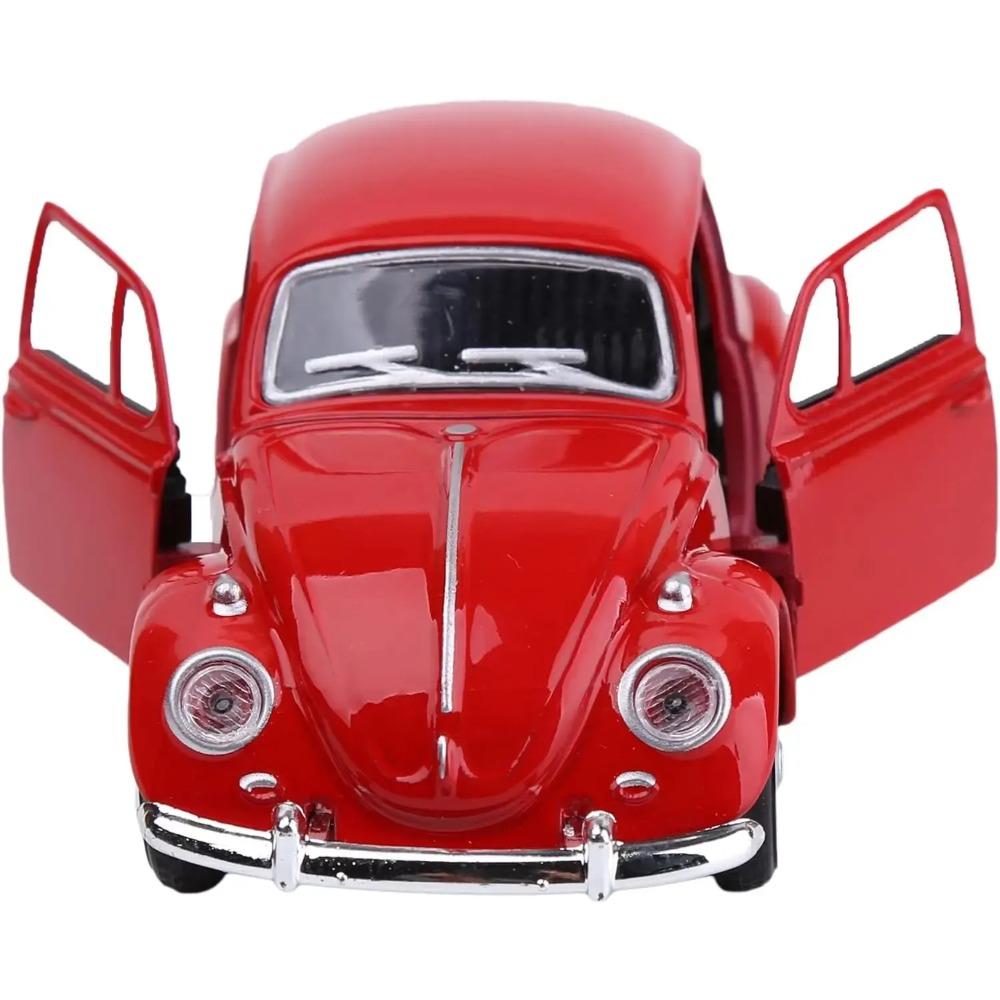 1/36 Scale Diecast Metal Pull Back Action Drives Car Forward Car Model Toy for Gift/Kids (RED)