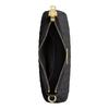 COACH Teri 24 Gold Metal Logo Zip Closure Smooth Leather Shoulder Bag Medium Women's Black