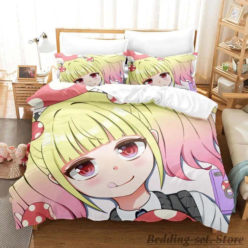 Mieruko Chan Bedding Set Single Twin Full Queen King Size Bed Set Adult Kid Bedroom Duvetcover Sets Anime Parure De Lit Bed