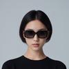 Chanel Okulary przeciwsłoneczne Acetate Nieregularna oprawka Unisex Czarne CH5520