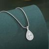 Elegance: Zirconia Water Drop Necklace - Sparkling, Versatile, and Luxurious for Women's Collarbone