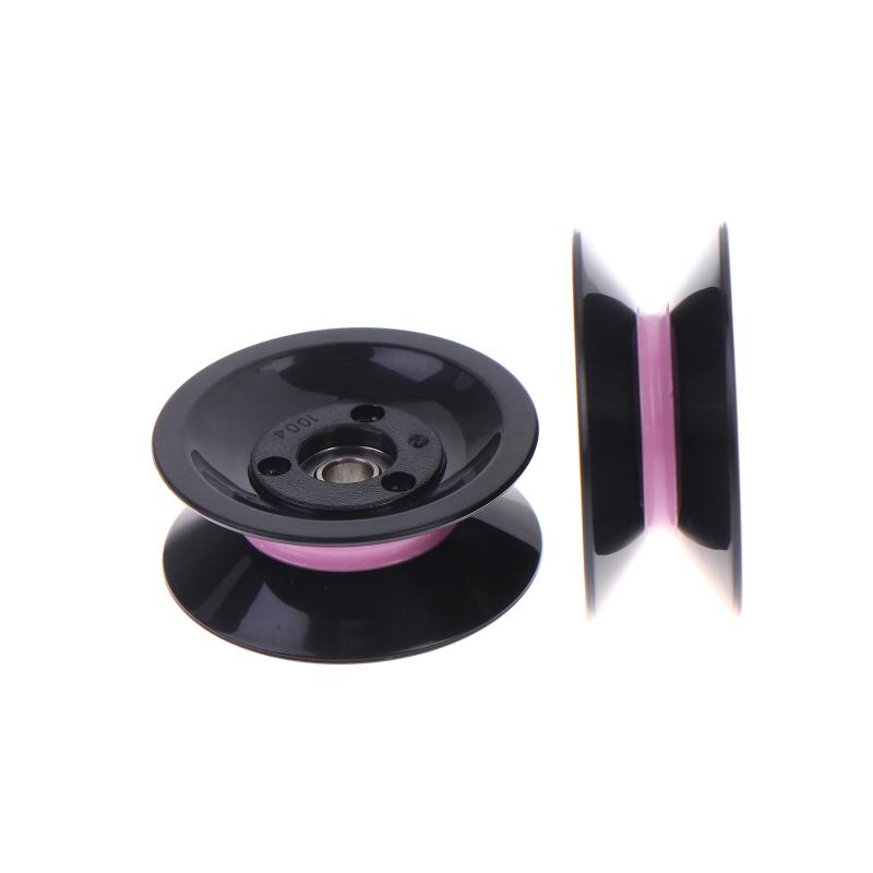 2 Stück 1004 U-Nut V-Nut Rad Wickelmaschine Riemenscheibe Keramik Drahtführungsrad Kombinierte Führungsscheibe