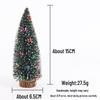 Christmas Mini Green & White Cedar Needle Tree Desktop Ornament