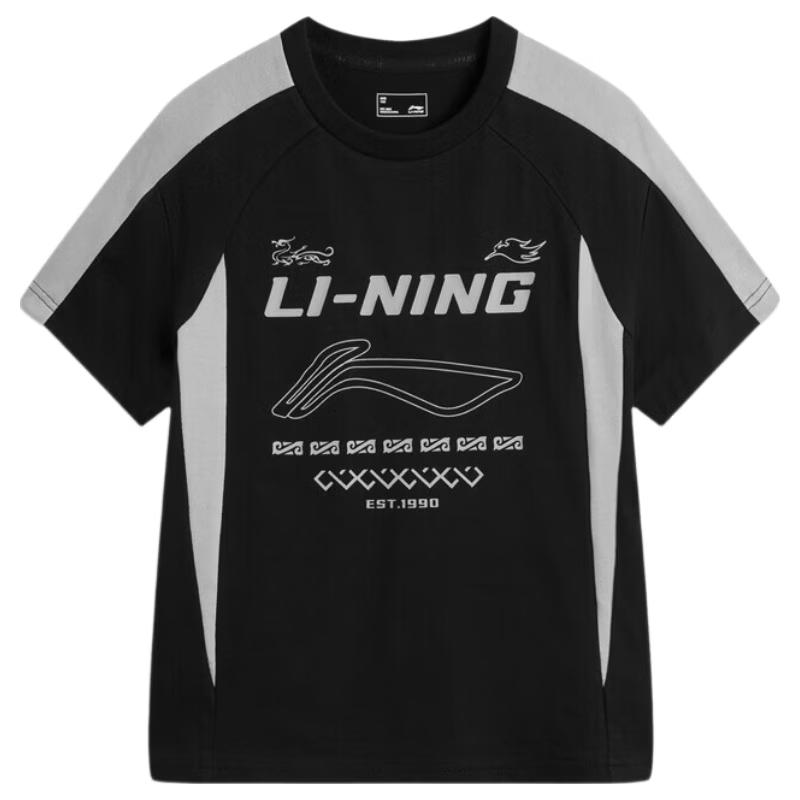 Мягкая дышащая детская футболка с коротким рукавом Li-Ning 165