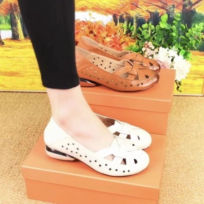 Sapatos de Mãe Sandálias Solado Macio Leves Crocs Antiderrapantes Sapatos Únicos